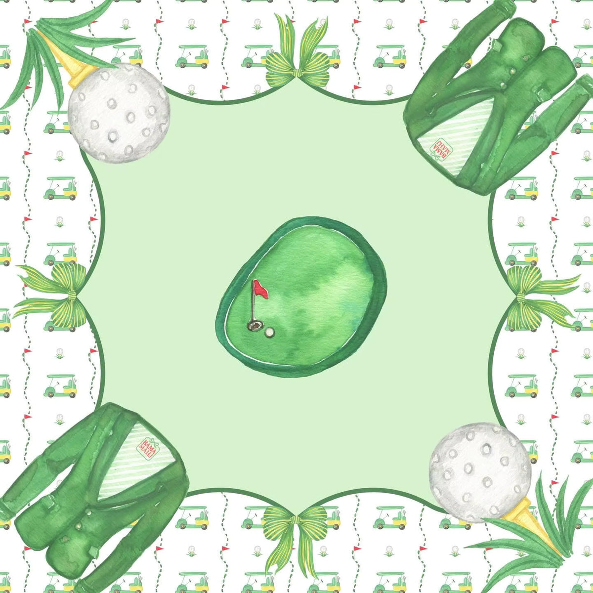 Golf Mahjong Mat
