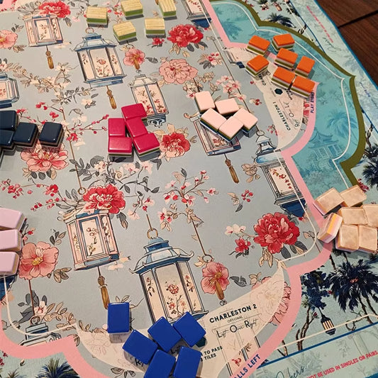 French Blue Mahjong Mat