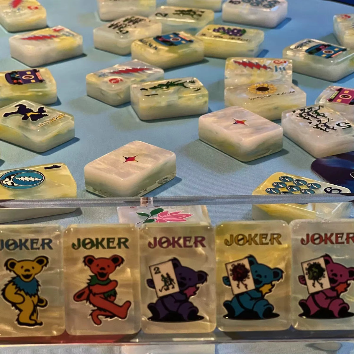Pearl Bear Mahjong Tiles Set 160pcs