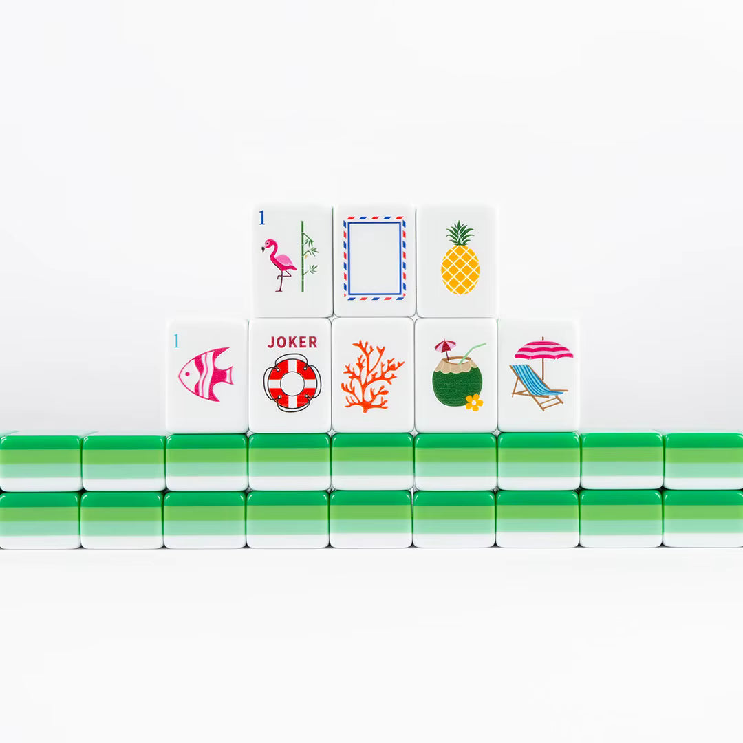 Ocean Green Mahjong Tiles Set 160pcs