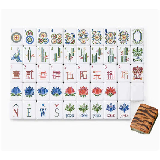 Tiger Lily Mahjong Tiles Set 160pcs
