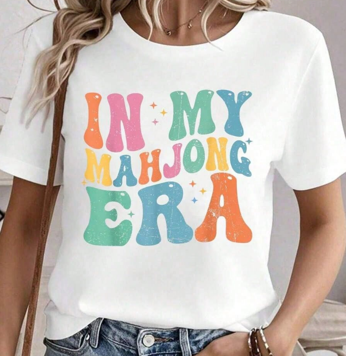 "In My Mahjong Era" White T-shirt