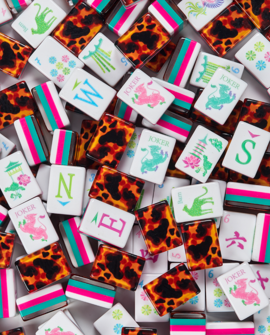 Leopard Mahjong Tiles Set 160pcs