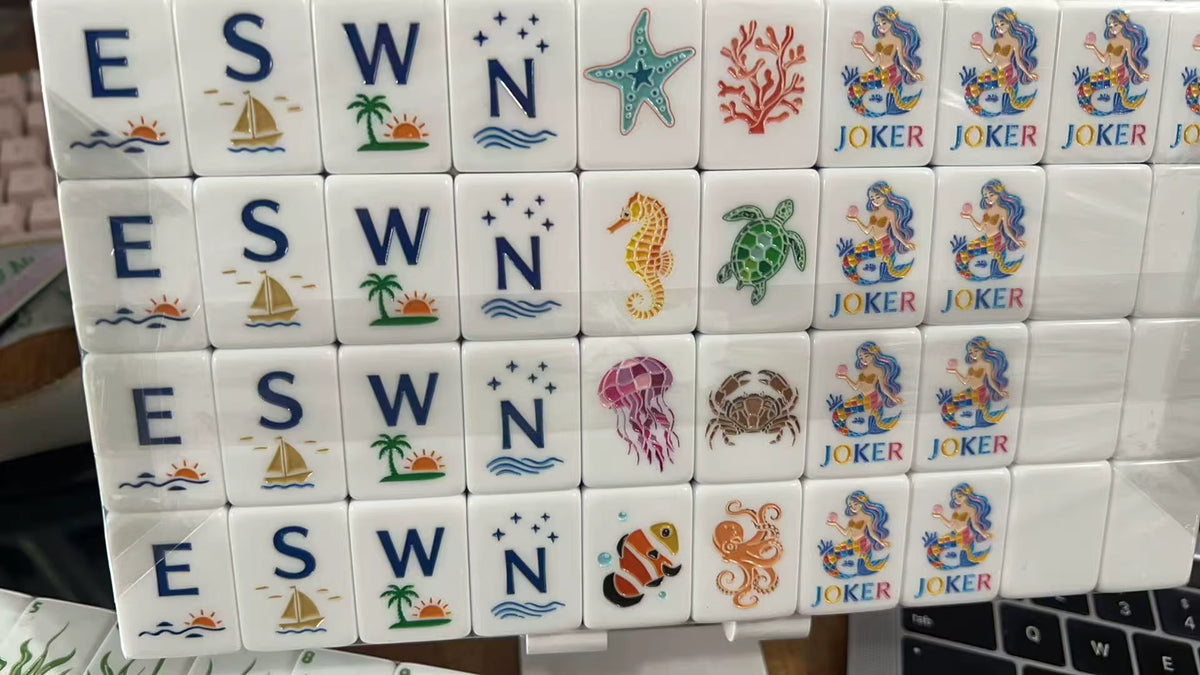 Deep Sea Ocean Mahjong Tiles Set 160pcs