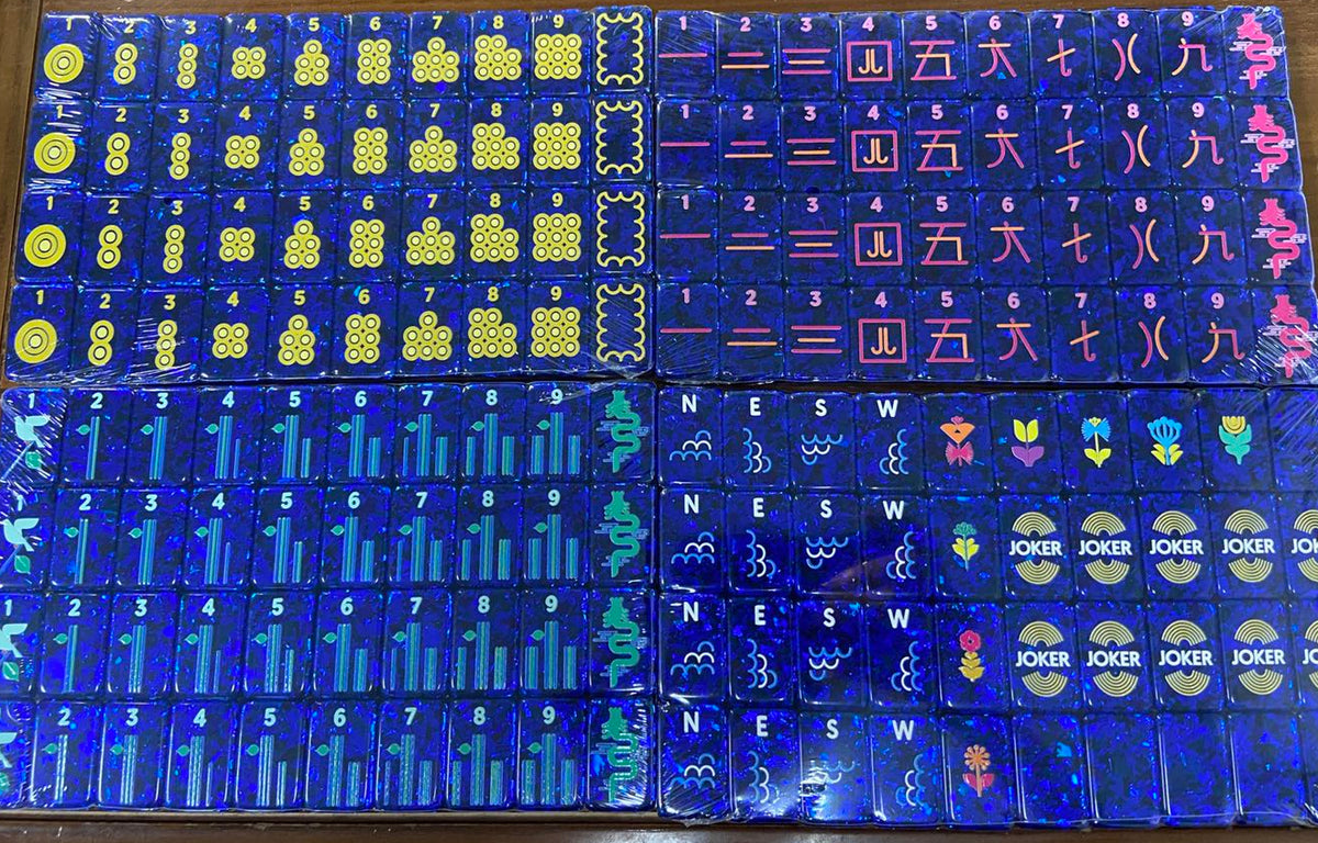 Rainbow Confetti Mahjong Tiles Set 160pcs