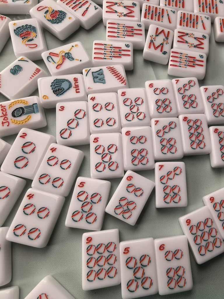 Baseball Mahjong Tiles Set 160pcs