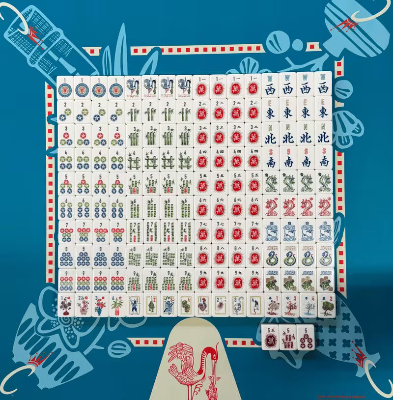 Chinese Dragon Mahjong Tiles Set 160pcs
