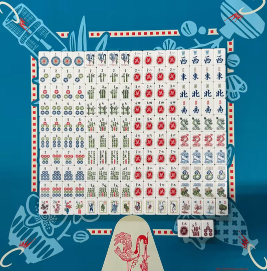 Chinese Dragon Mahjong Tiles Set 160pcs