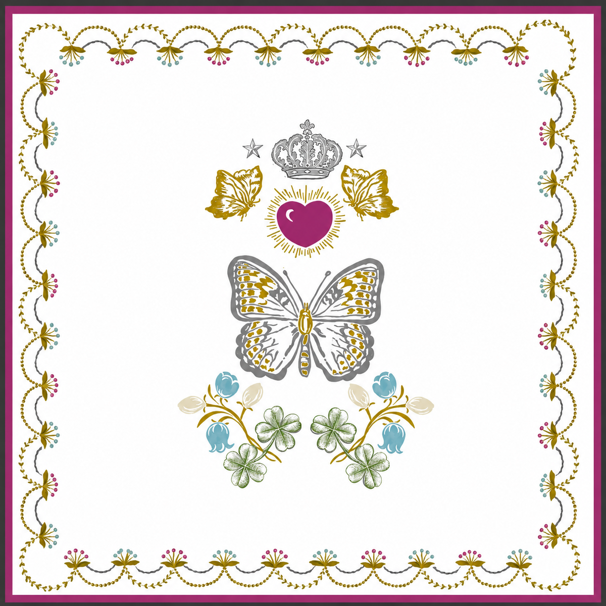 White Pearl in Mahjong Tiles and Mat Set