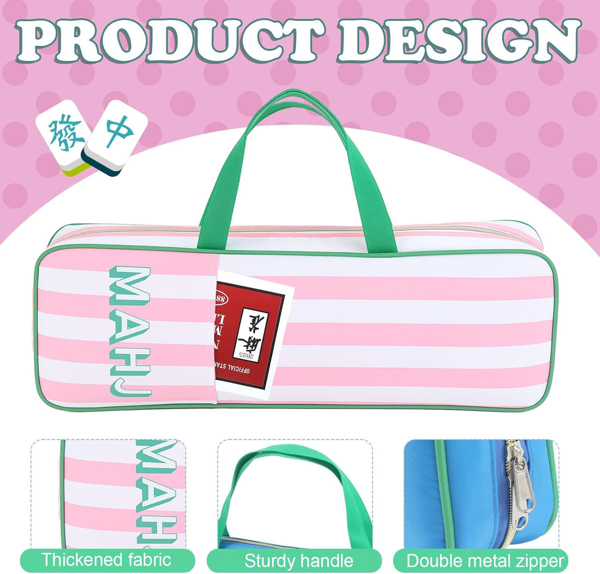 Mahjong Travel Carrying Bag