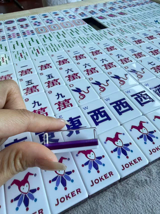 Lucky Purple Mahjong Tiles Set 160pcs