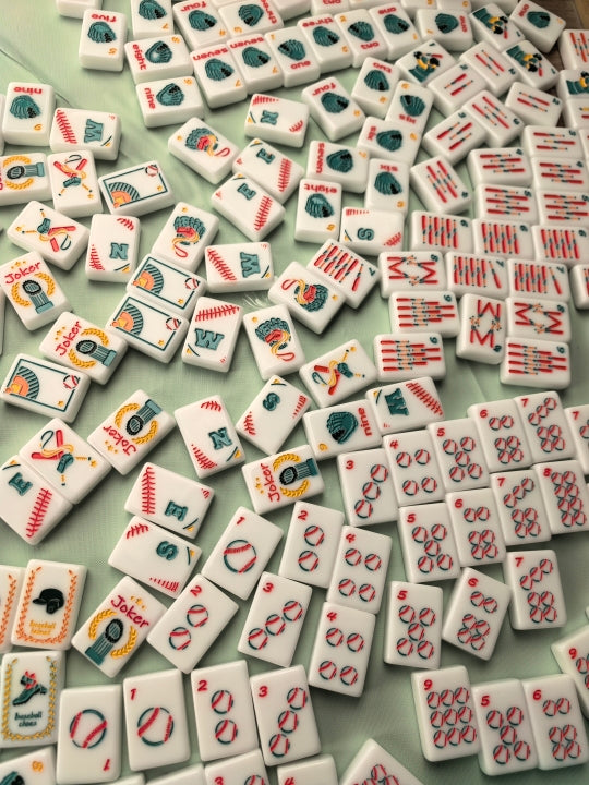 Baseball Mahjong Tiles Set 160pcs