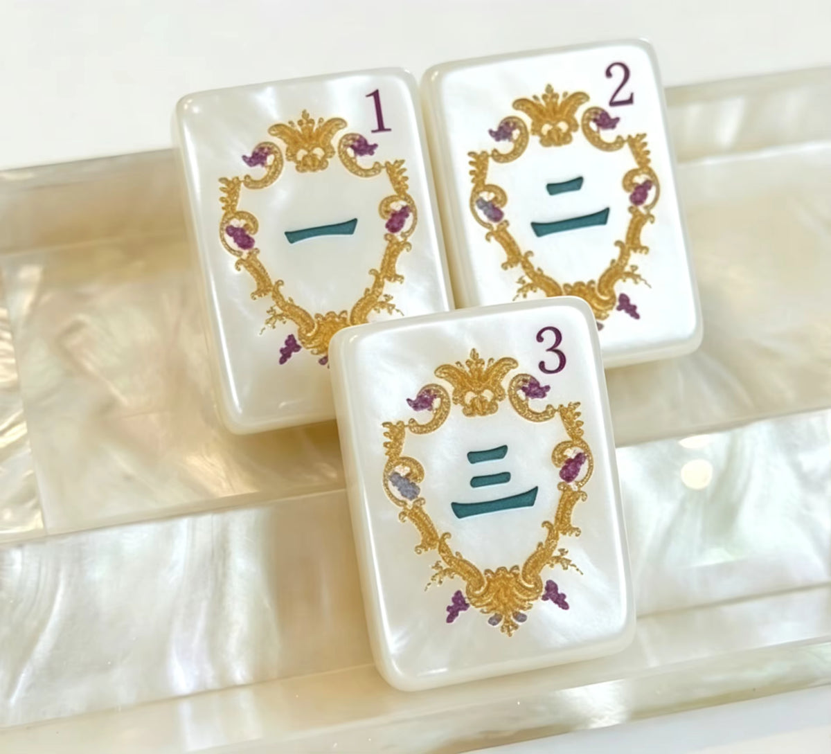 Jewel Pearl Mahjong Tiles Set 160pcs