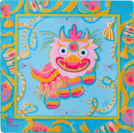Chinese Lion Mahjong Mat