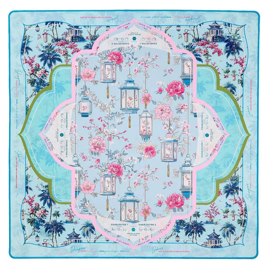French Blue Mahjong Mat