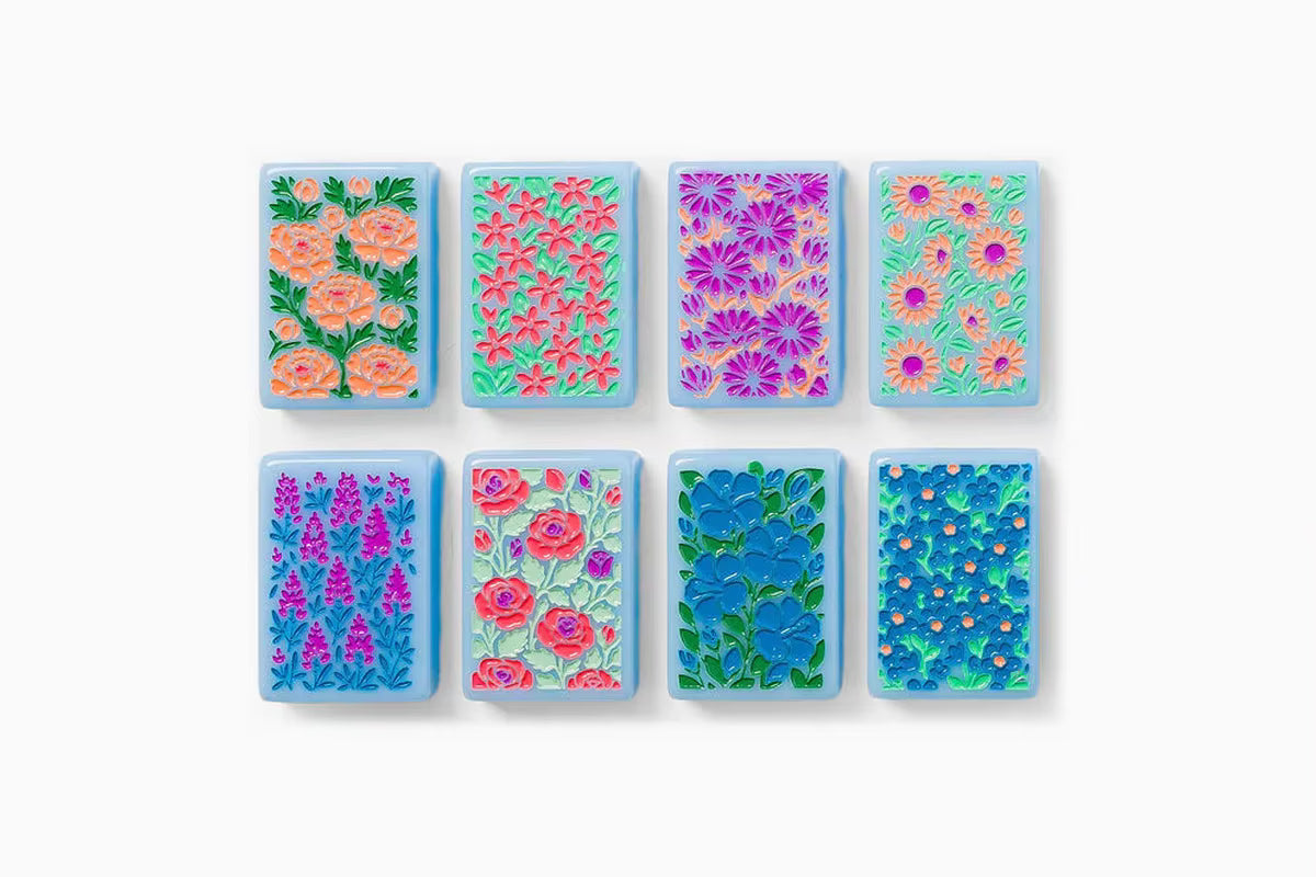 Blue USA Mahjong Tiles Set 160pcs