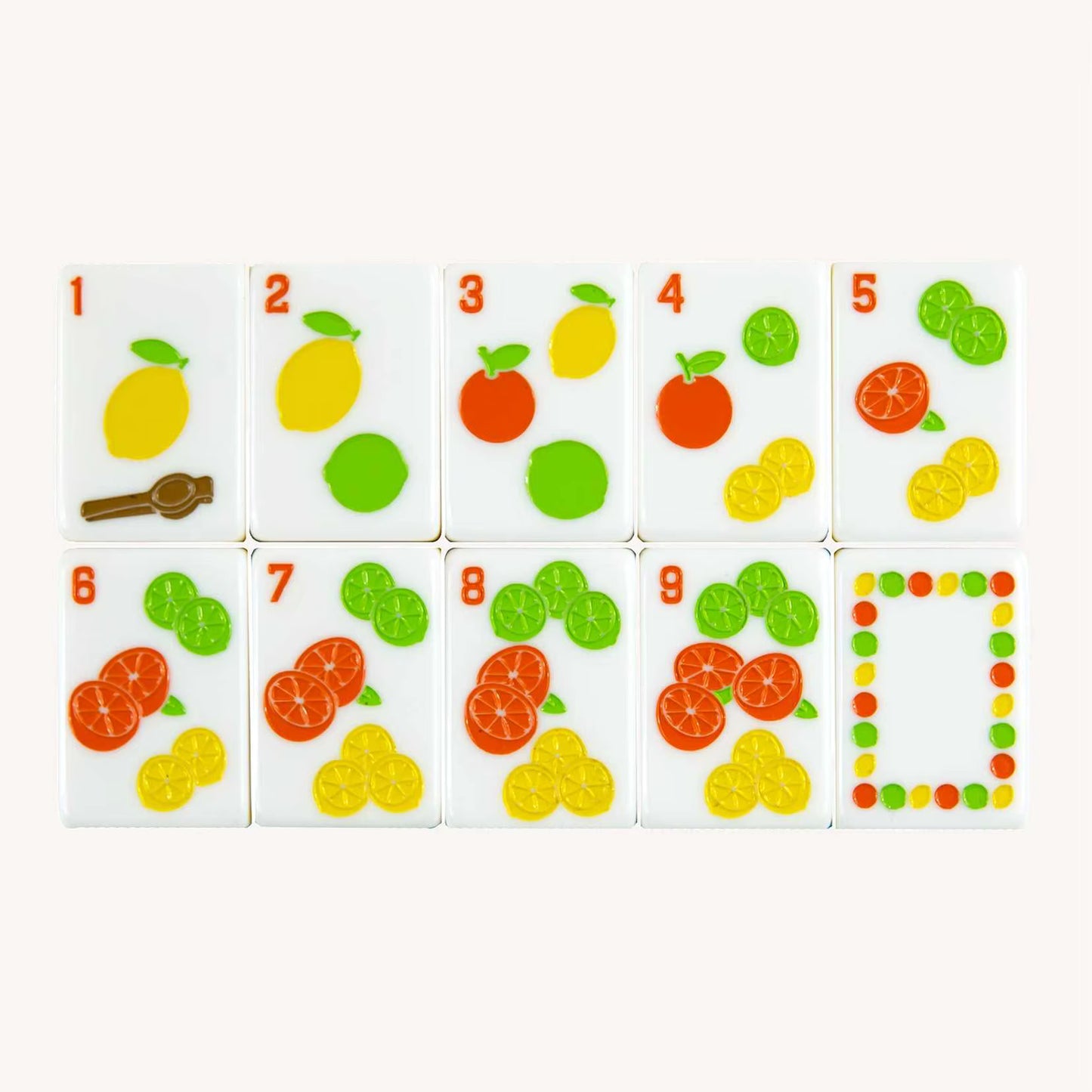 Tropical Cocktails Mahjong Tiles Set 160pcs