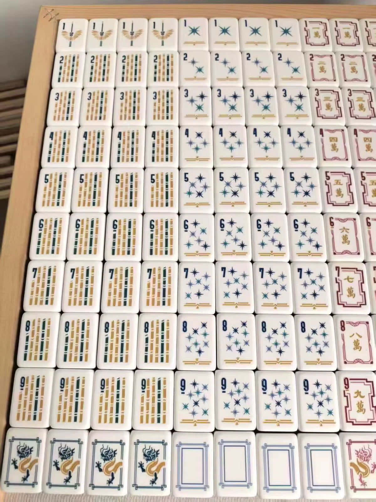 Red Lagoon Mahjong Tiles Set 160pcs