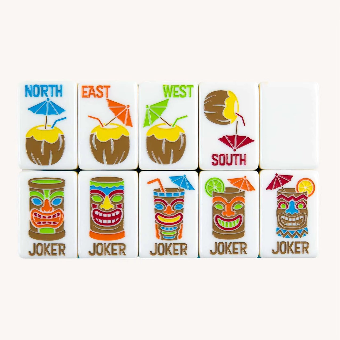 Tropical Cocktails Mahjong Tiles Set 160pcs