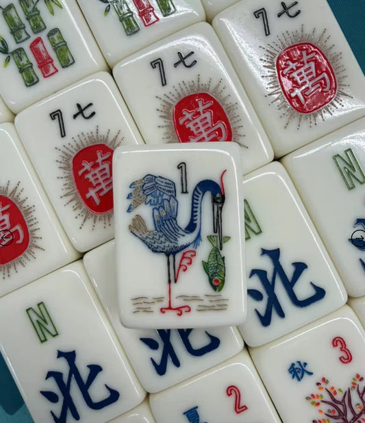 Chinese Dragon Mahjong Tiles Set 160pcs