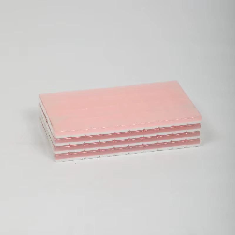 Cute Pink Jelly Mahjong Tiles Set 160pcs