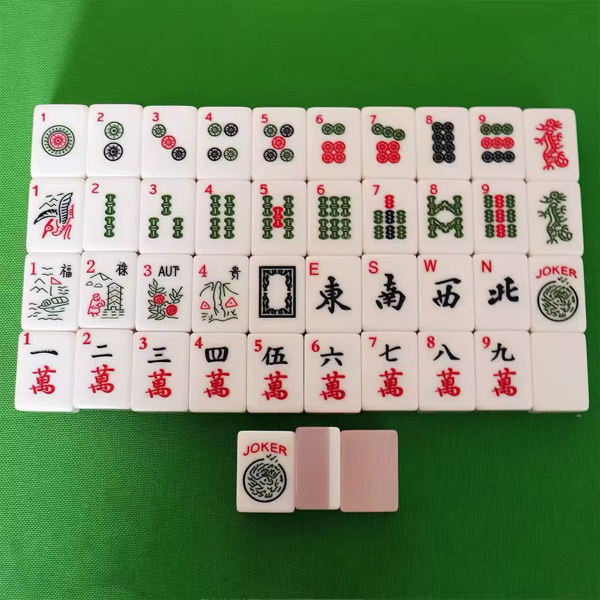 Pink Jelly Mahjong Tiles Set 160pcs