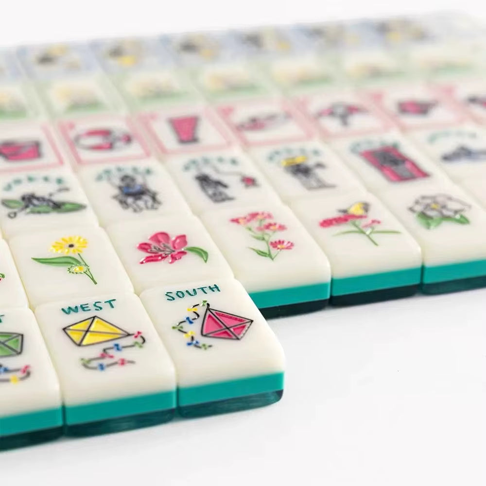 Summer Green Mahjong Tiles Set 160pcs