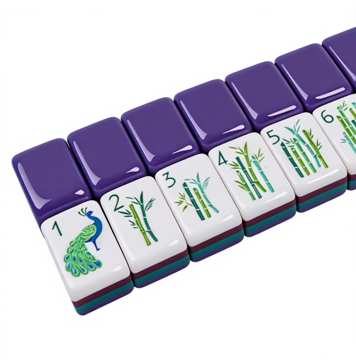 Midnight Purple Mahjong Tiles Set 160pcs