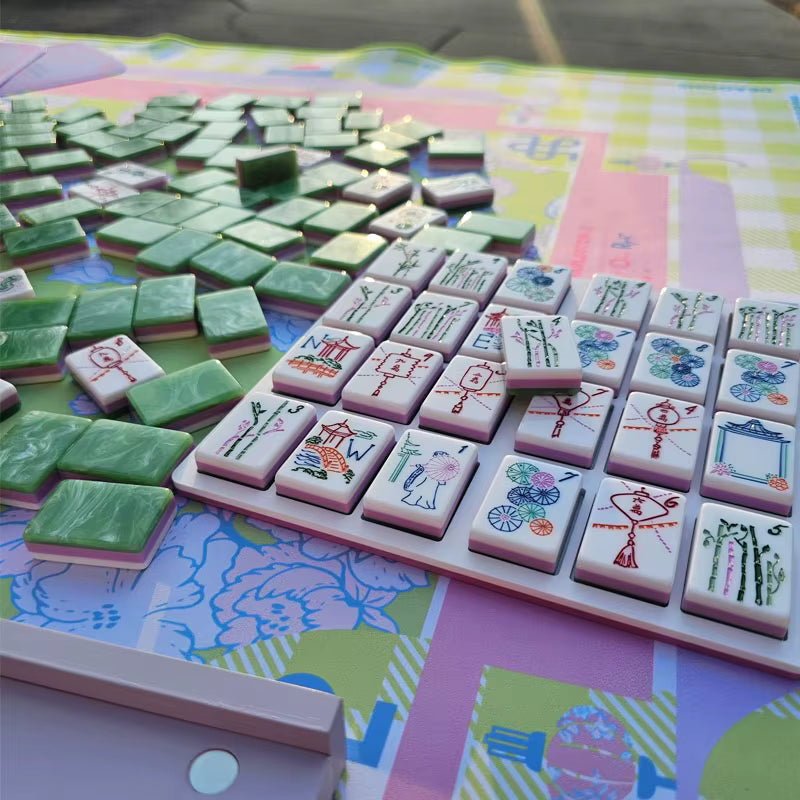Jade Mahjong Tiles Set 160pcs