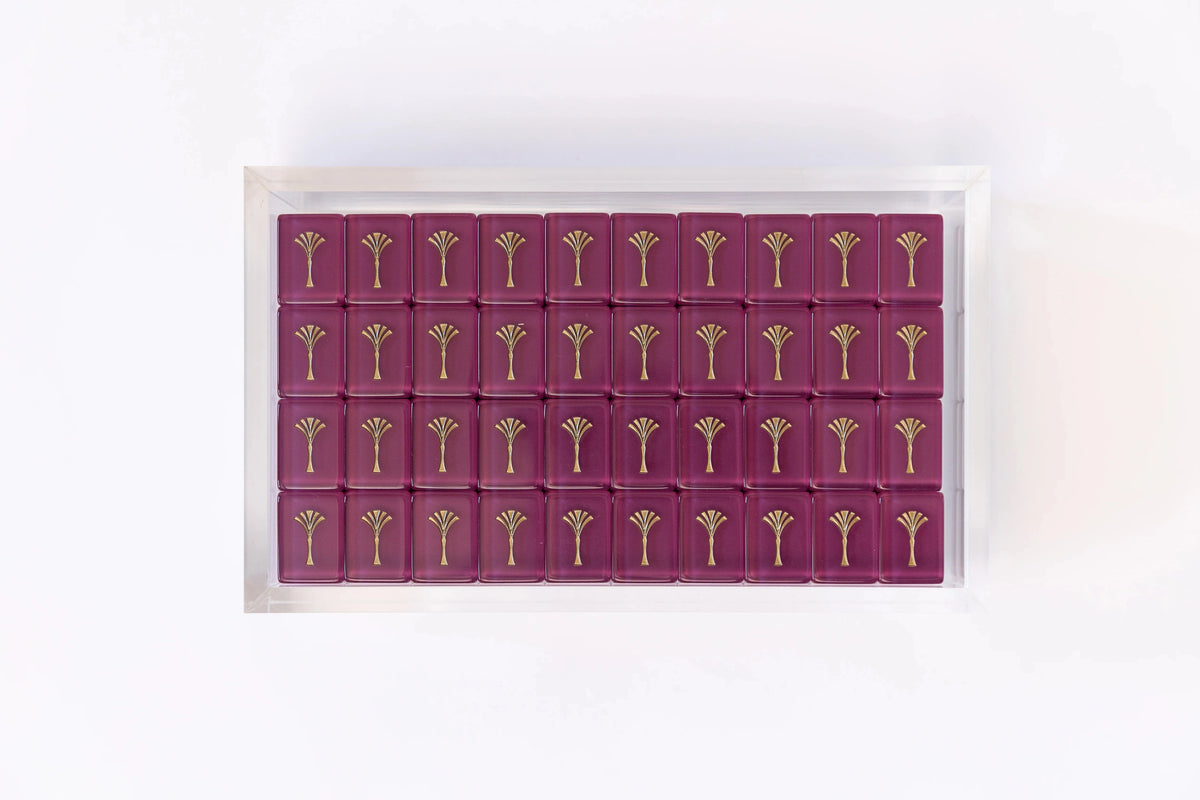 Red Lagoon Mahjong Tiles Set 160pcs
