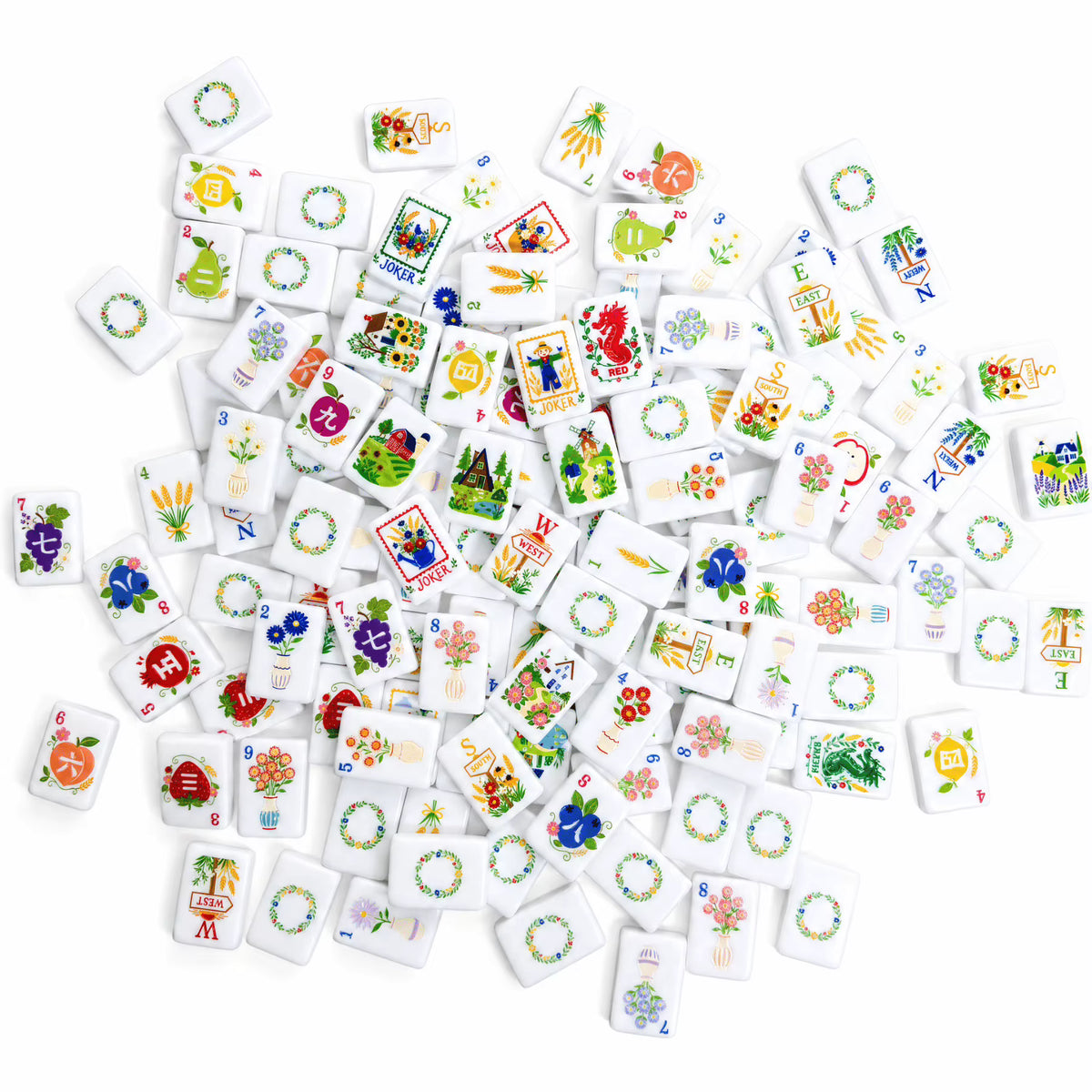 Cottage Mahjong Tiles Set 160pcs