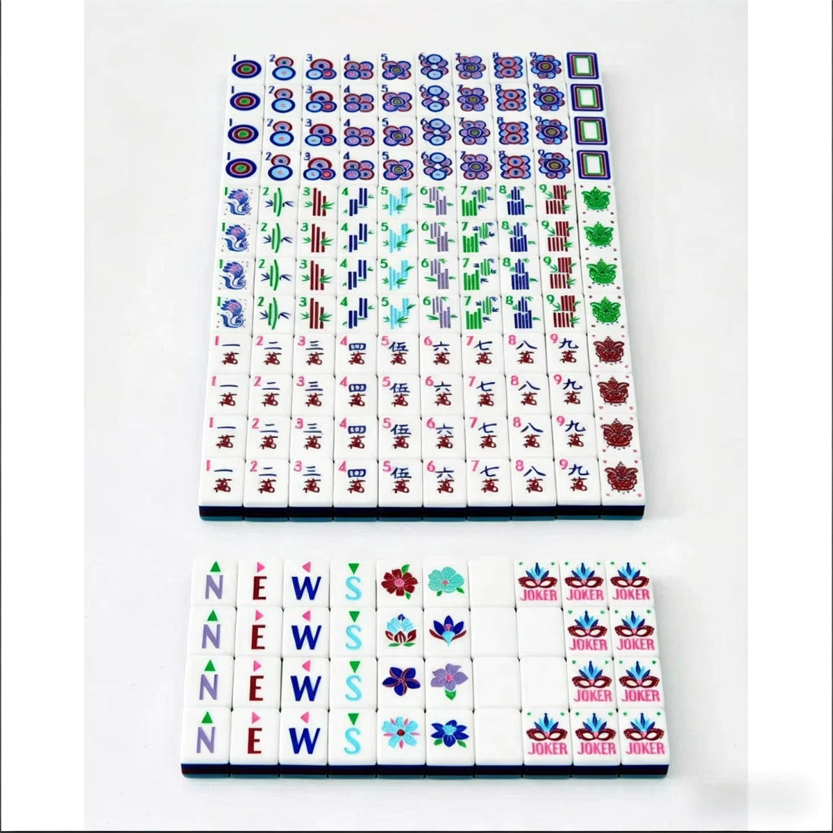 Zebra Mahjong Tiles Set 160pcs