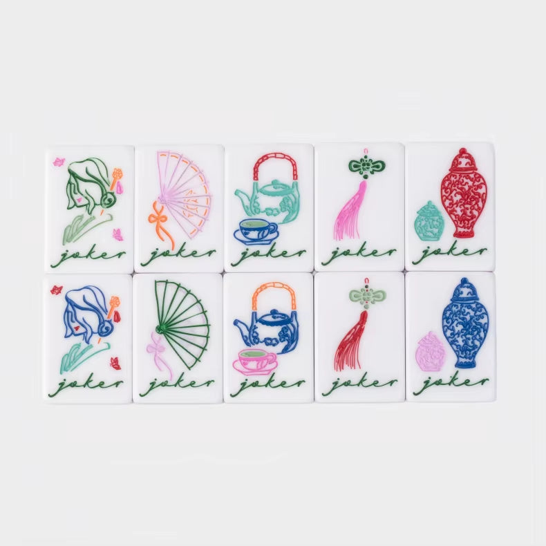 Jade Mahjong Tiles Set 160pcs