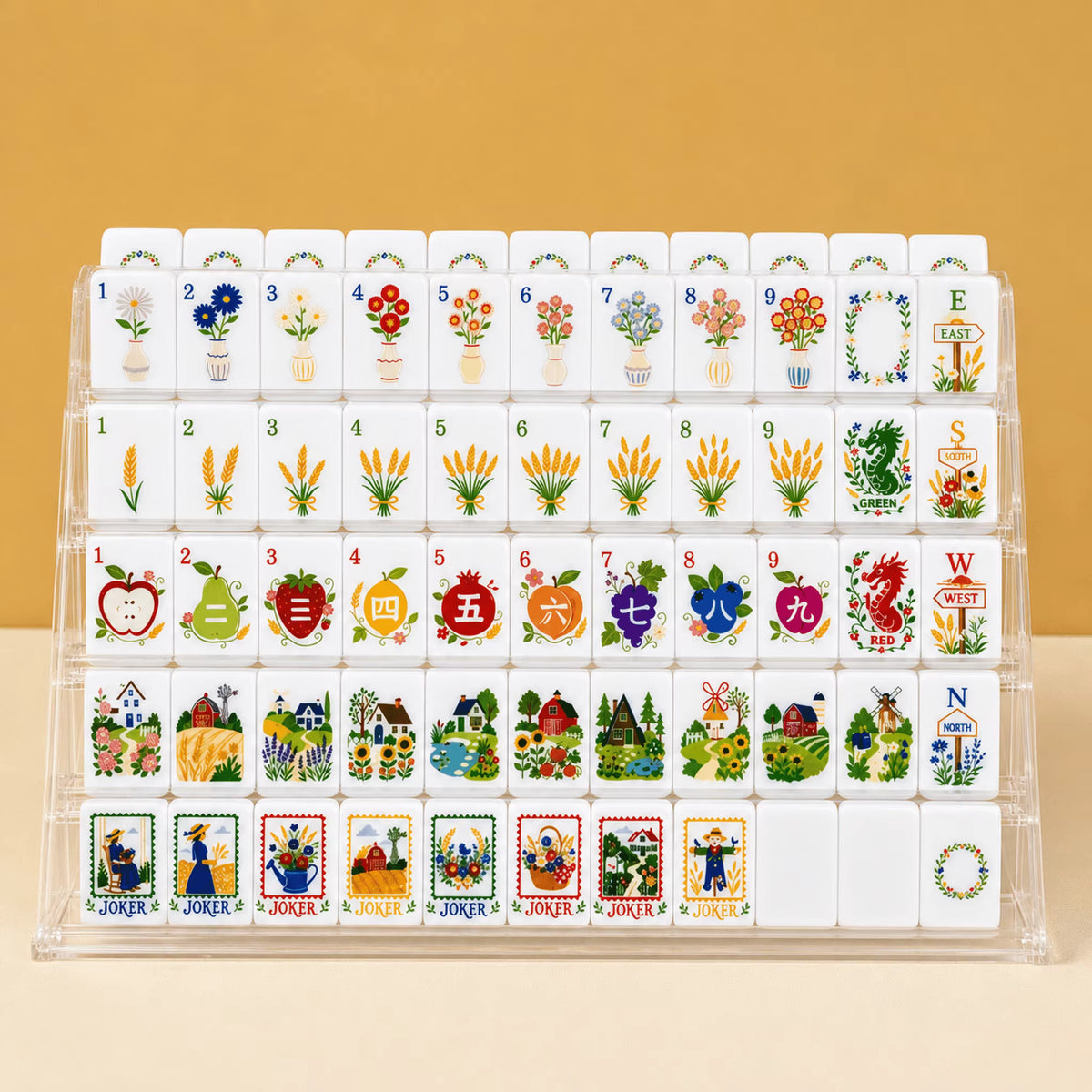 Cottage Mahjong Tiles Set 160pcs