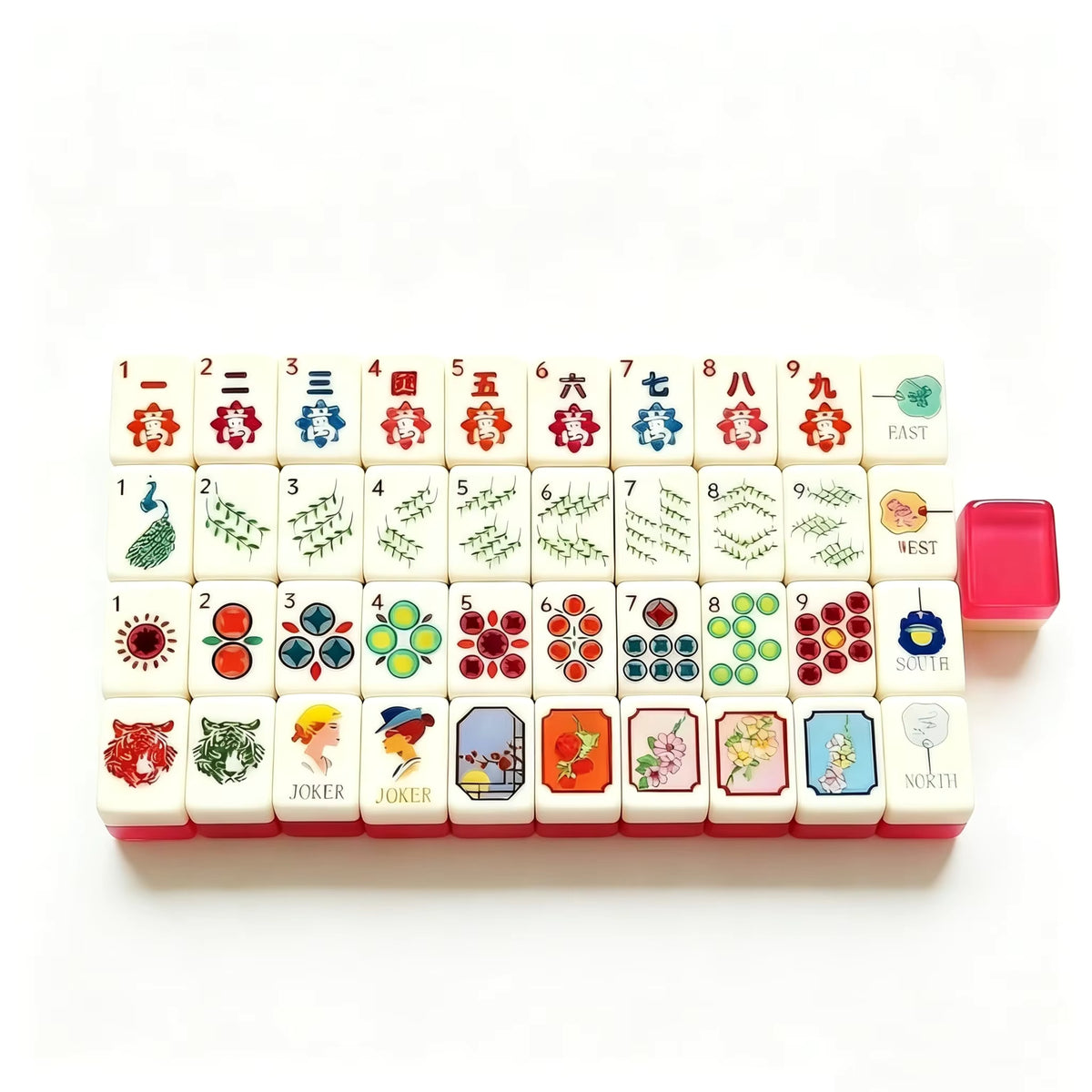 Pop Retro Mahjong Tiles Set 160pcs