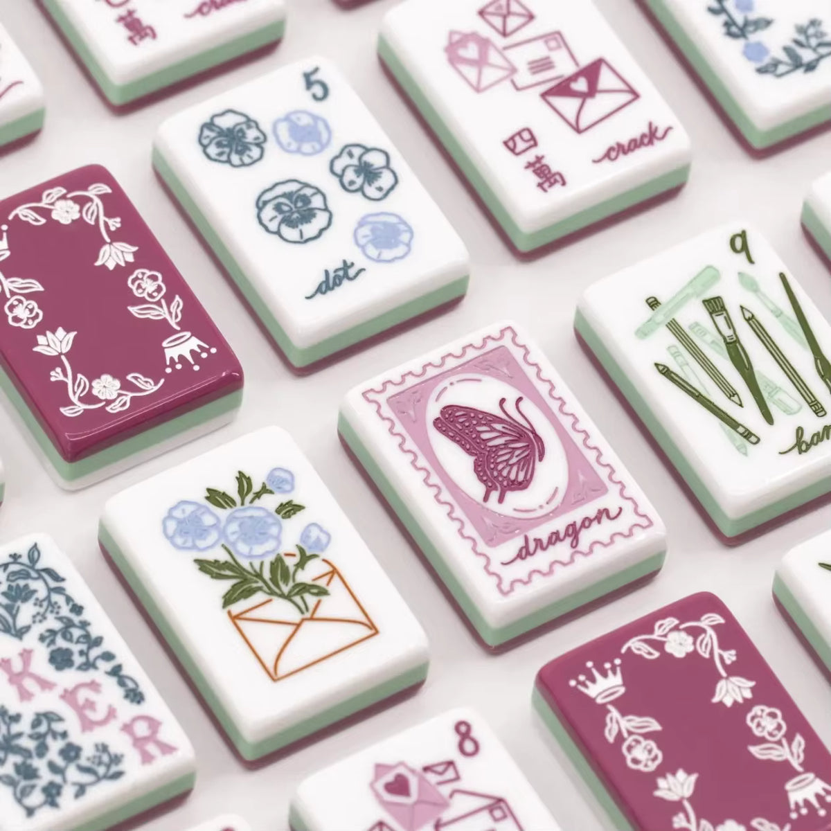 Love Letter Mahjong Tiles Set 160pcs