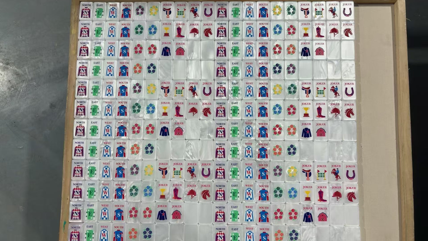 Pearl Derby Mahjong Tiles Set 160pcs