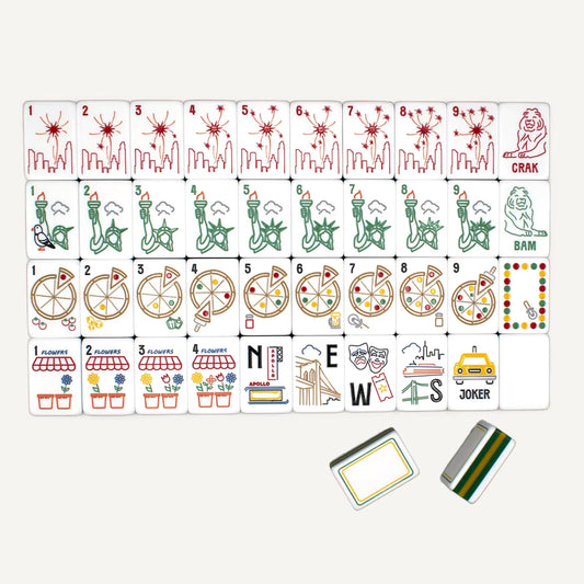 New York Theme Mahjong Tiles Set 160pcs