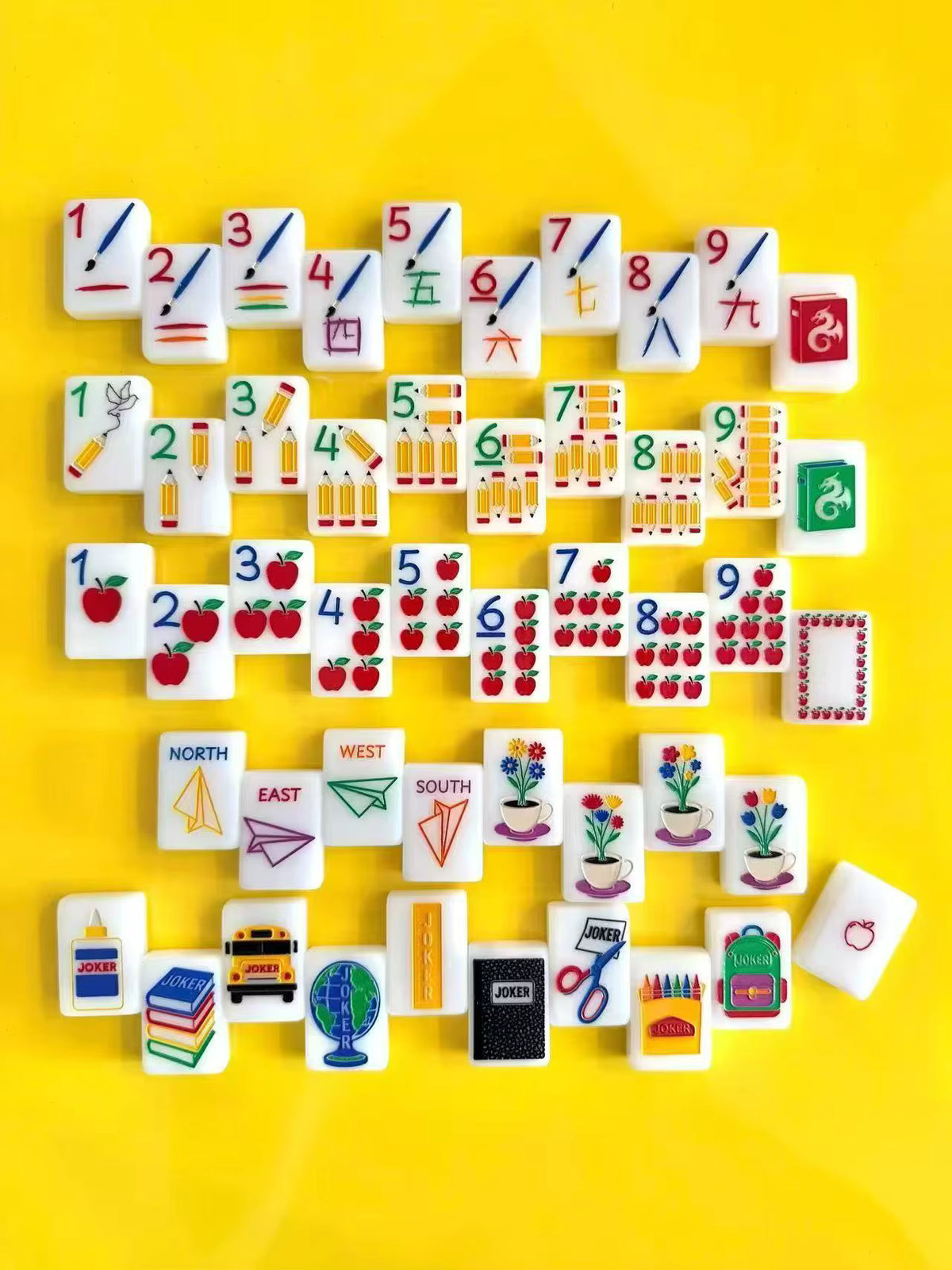 Teacher's Day Mahjong Tiles Set 160pcs