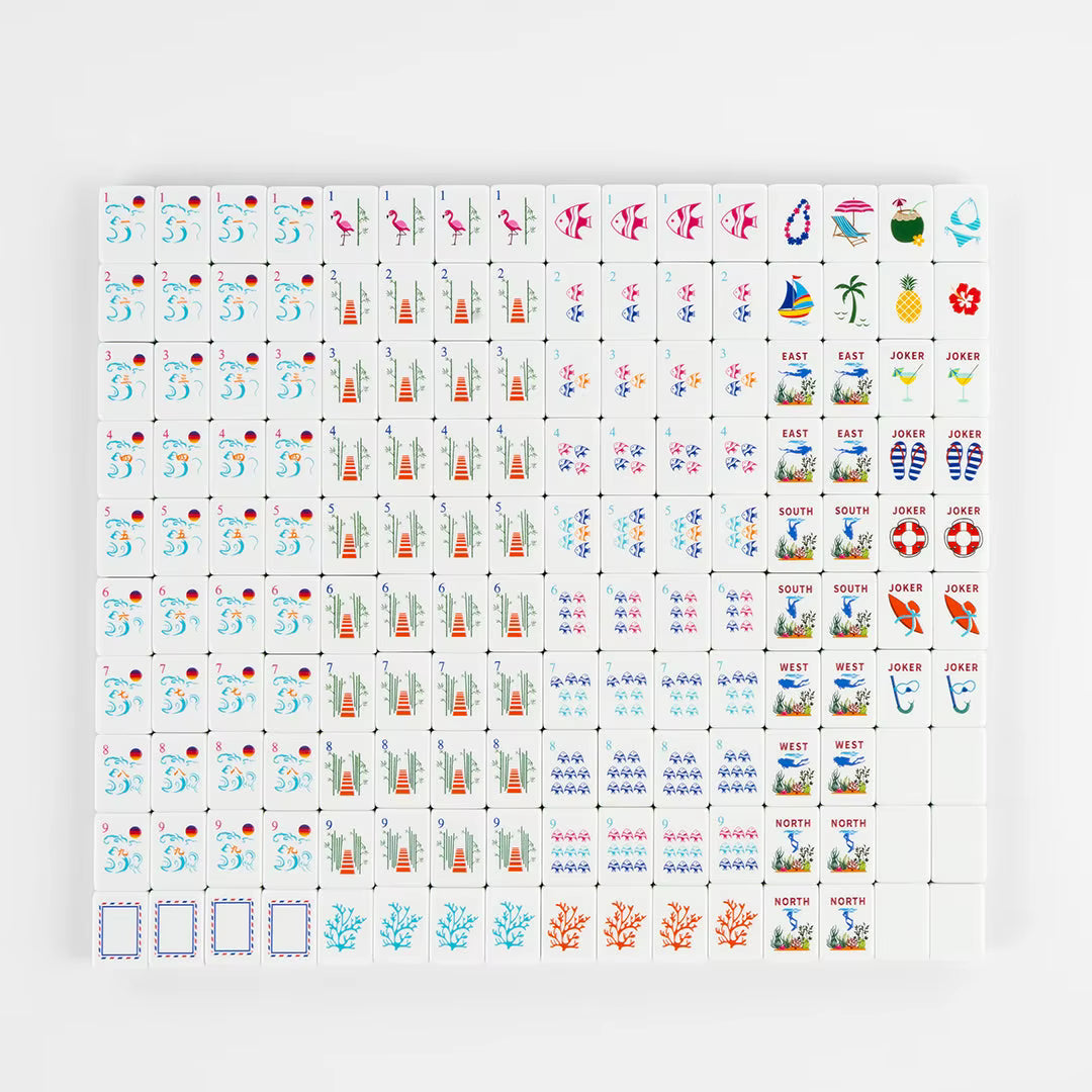 Ocean Green Mahjong Tiles Set 160pcs