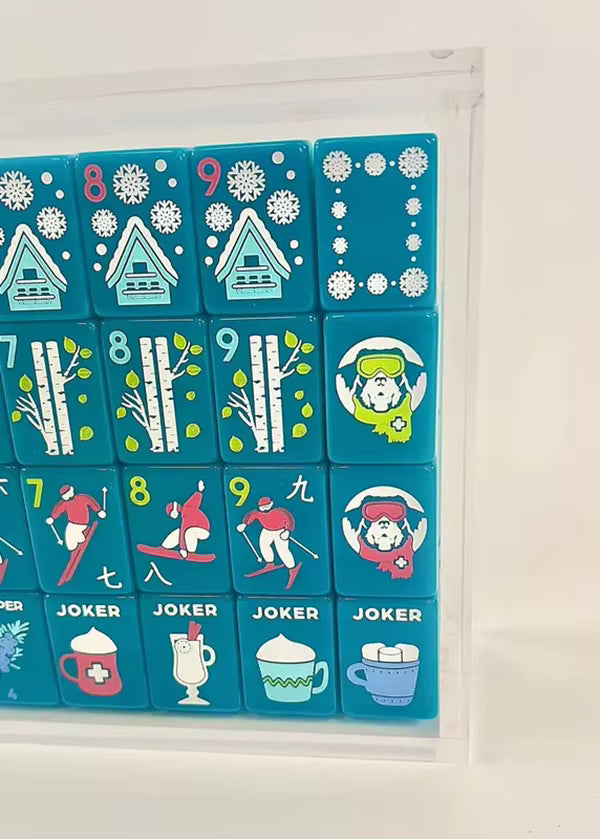 Ski Mahjong Tiles Set 160pcs