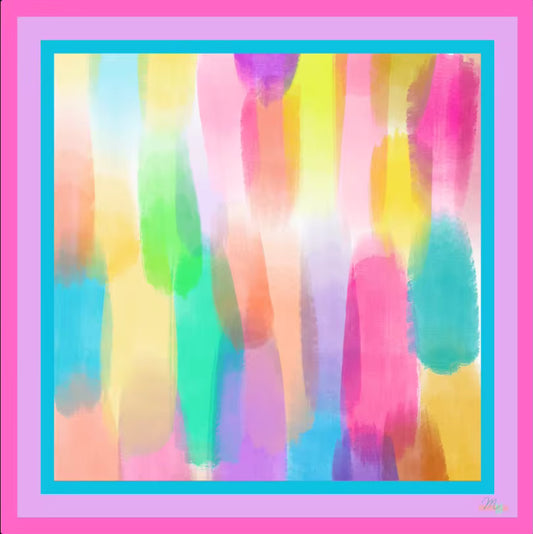 Colorful Paint Mahjong Mat