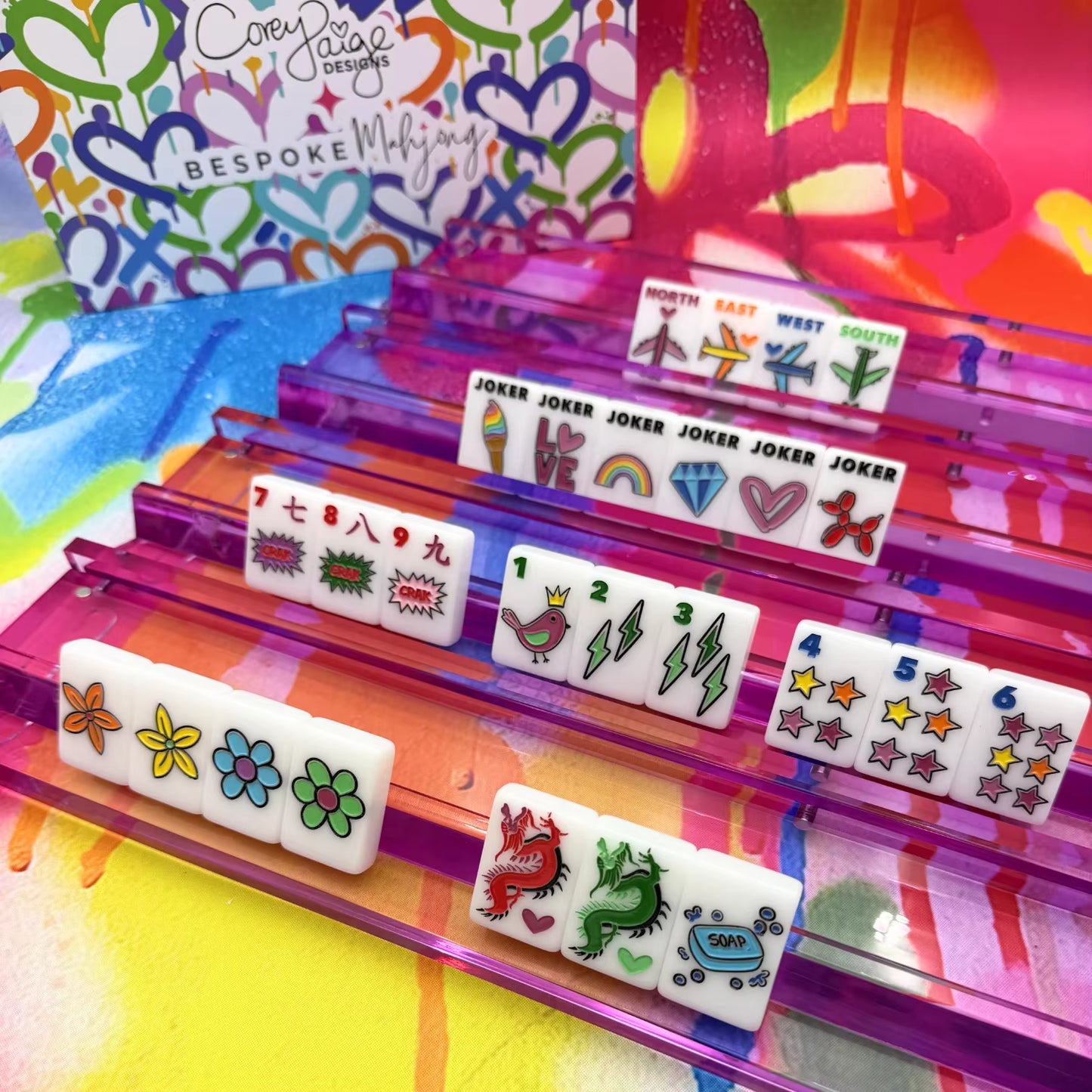 Vintage Fun Mahjong Tiles Set 160pcs