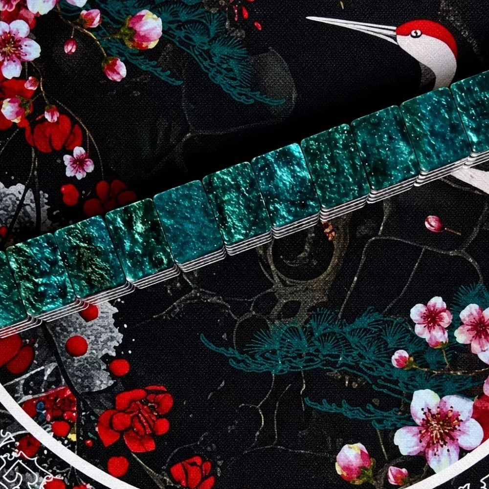 Celadon Crane Mahjong Tiles Set 160pcs