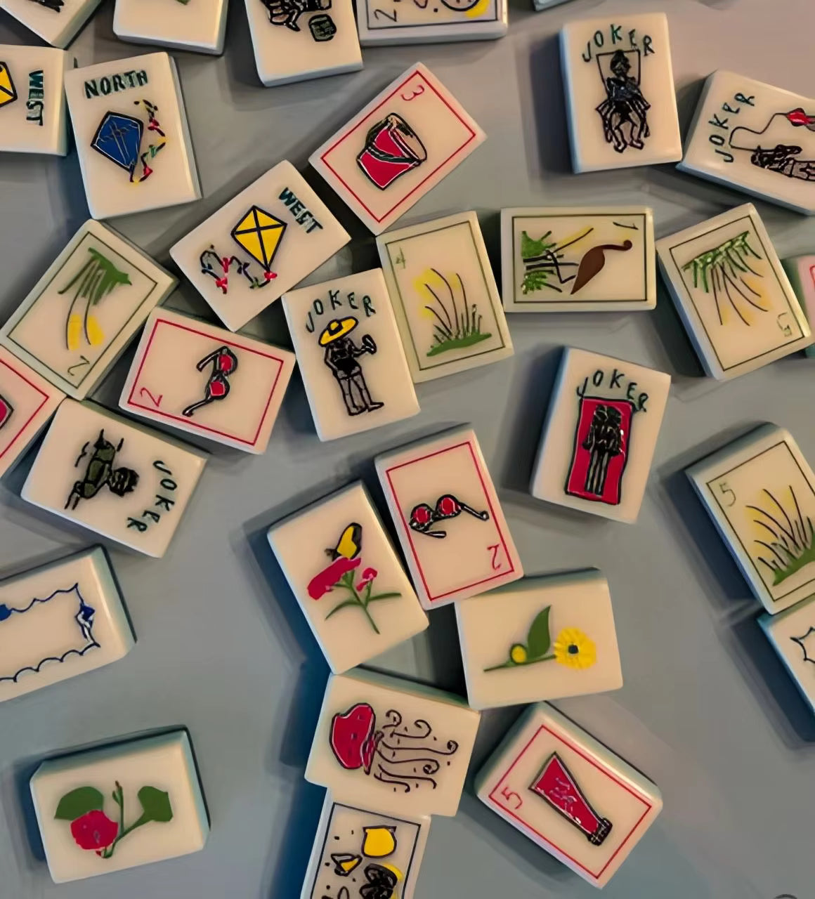 Summer Green Mahjong Tiles Set 160pcs