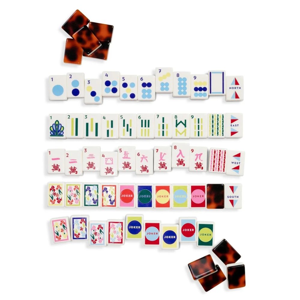 Multi-Color Pop Mahjong Tiles Set 160pcs
