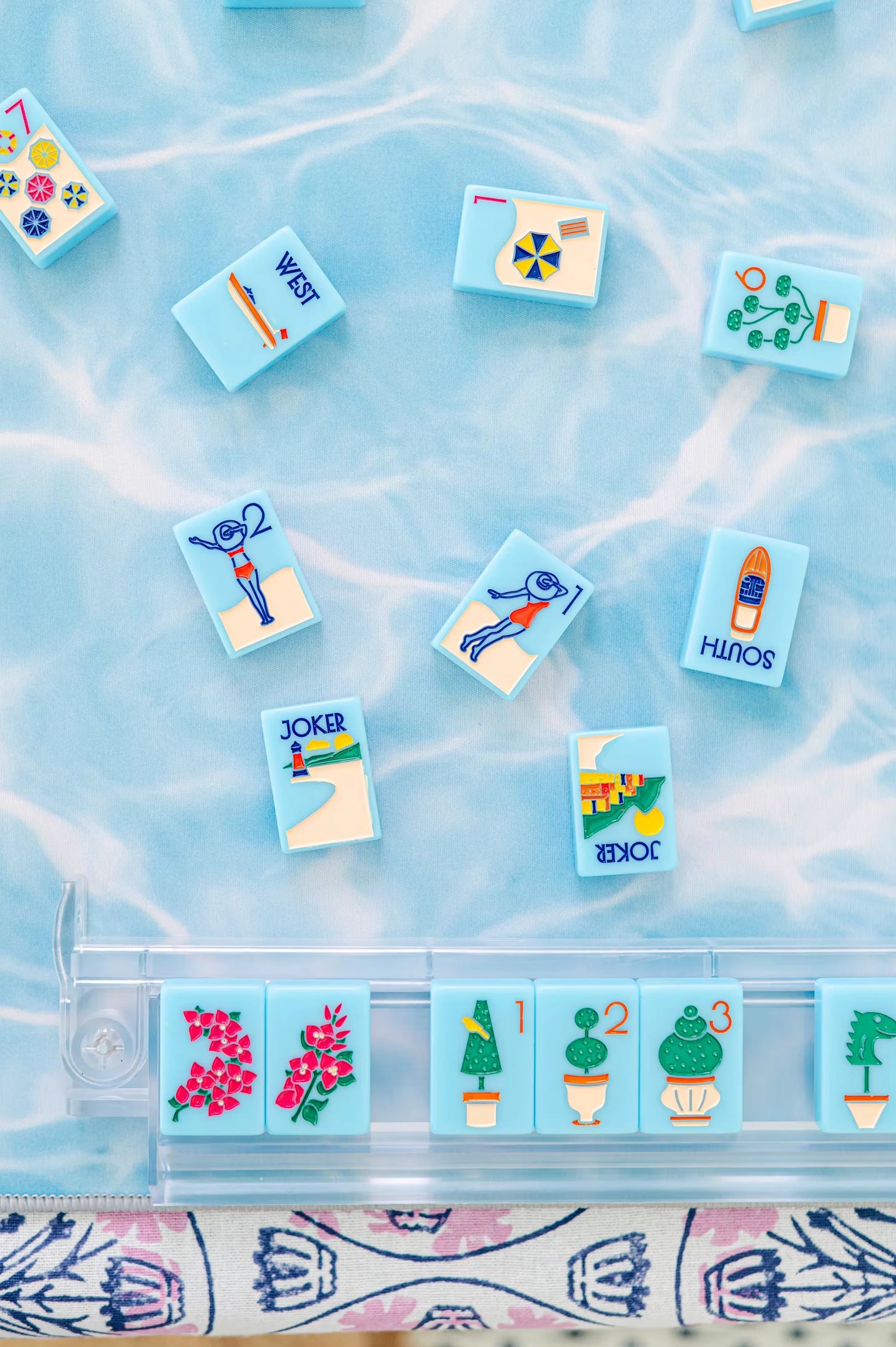 Summer Vacation Mahjong Tiles Set 160pcs