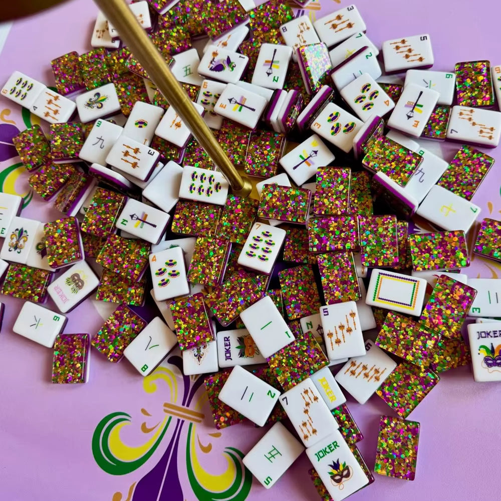 Glitter Circus Mahjong Tiles Set 160pcs