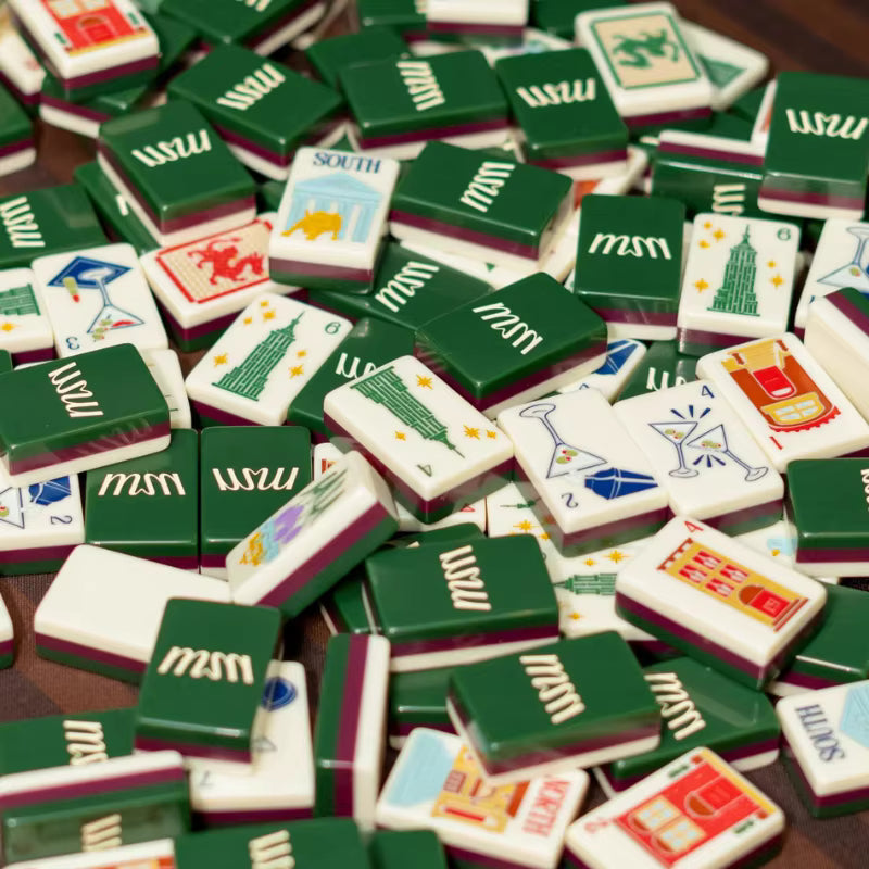 New York Cosmopolitan Mahjong Tiles and Mat Set