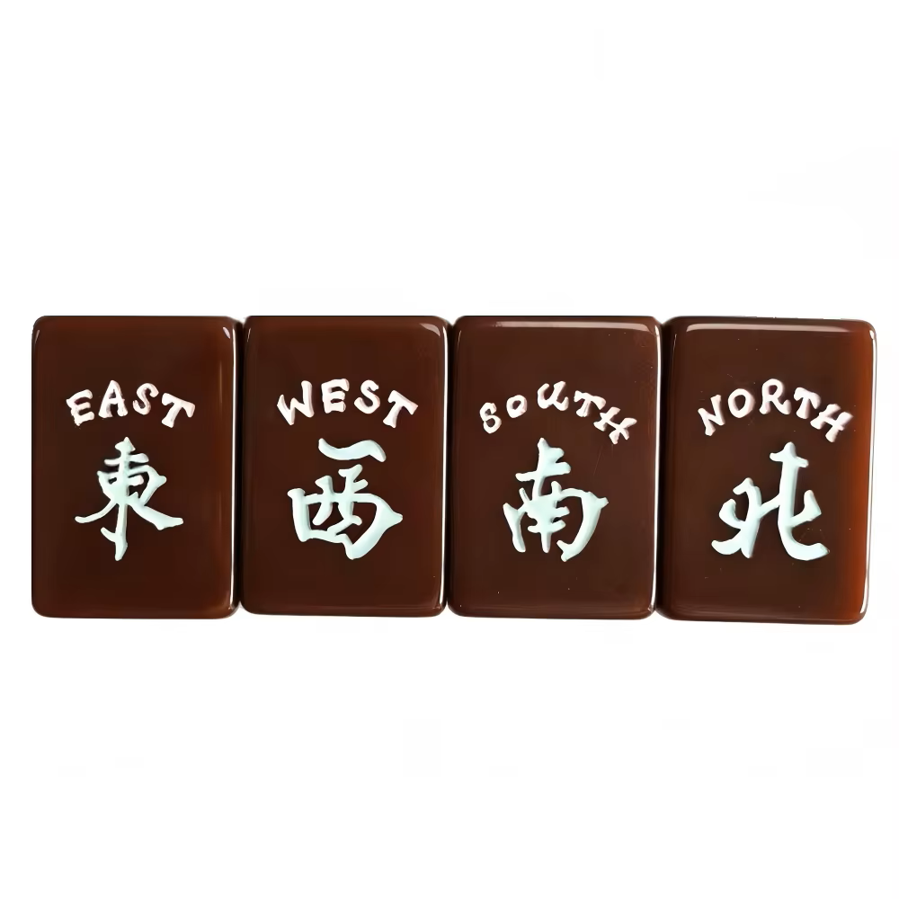 Burgundy Brown USA Mahjong Tiles Set 160pcs